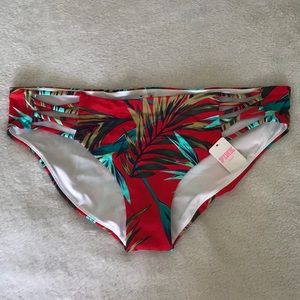 VS Pink palm leaf print bikini bottom